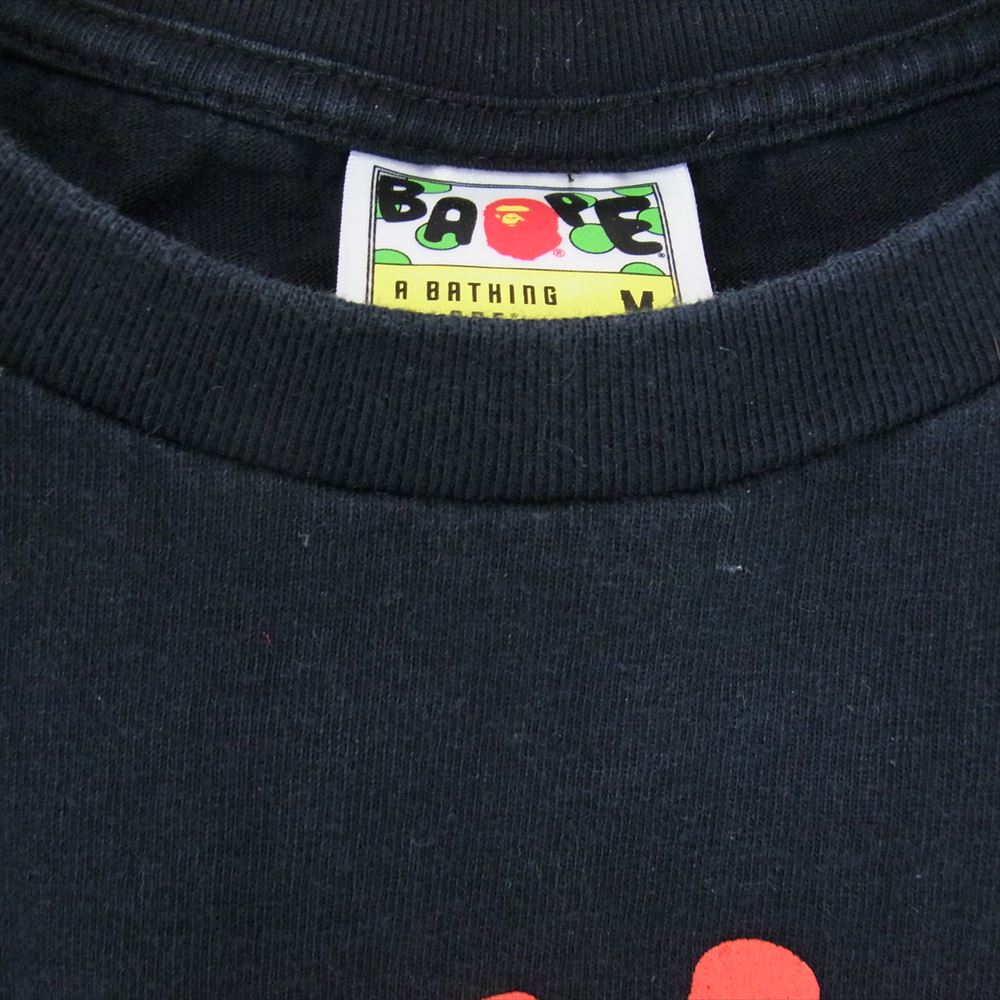 A BATHING APE アベイシングエイプ MILO SUBWAY 半袖 プリント Tシャツ ブラック系 M【中古】