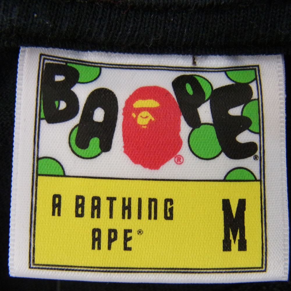 A BATHING APE アベイシングエイプ MILO SUBWAY 半袖 プリント Tシャツ ブラック系 M【中古】