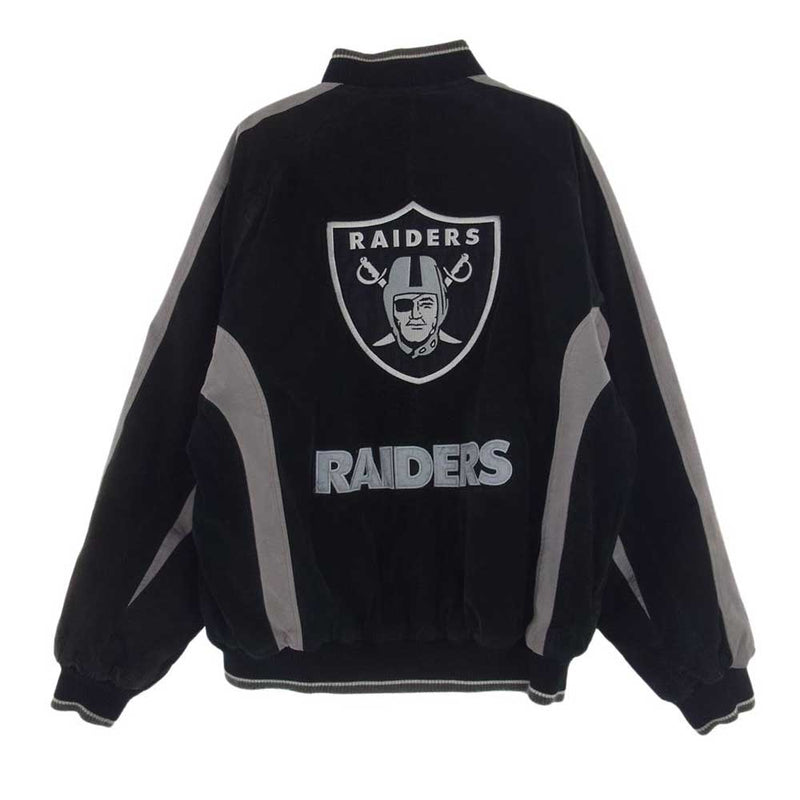 ナショナルフットボールリーグ RAIDERS レイダース ブルゾン ジャケット ブラック系 M【中古】