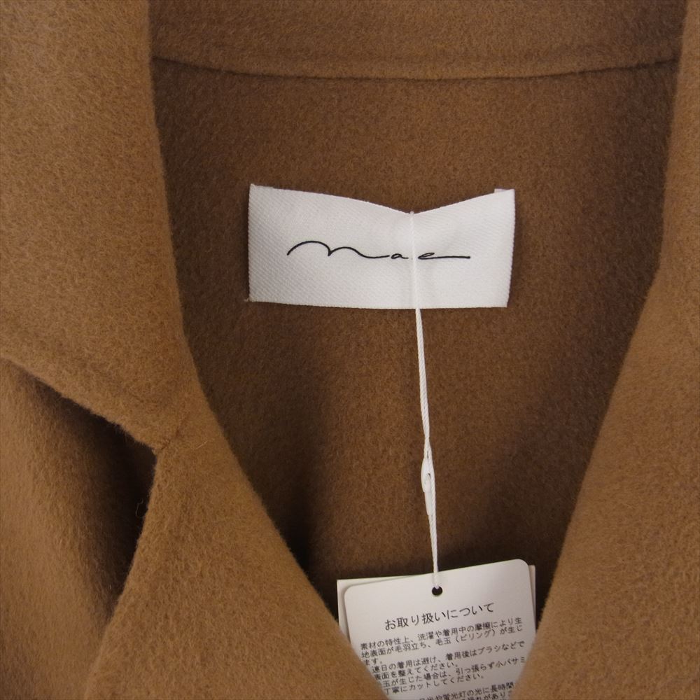 ナエ N-53405 Back Tack Coat バック タック ウール コート ライトブラウン系【中古】