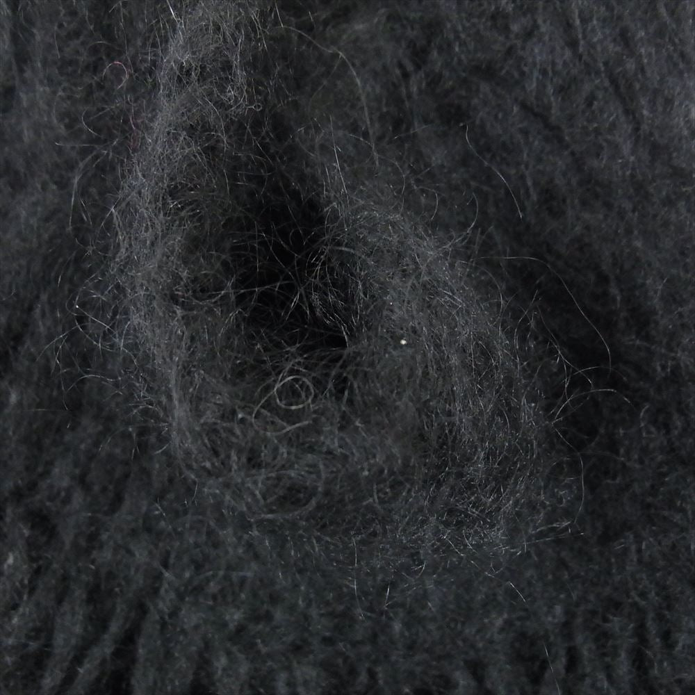 UNDERCOVER アンダーカバー UC2B1907 ウール モヘア モヘヤ 編地替 タートル テクスチャード セーター ニット ブラック系 1【中古】