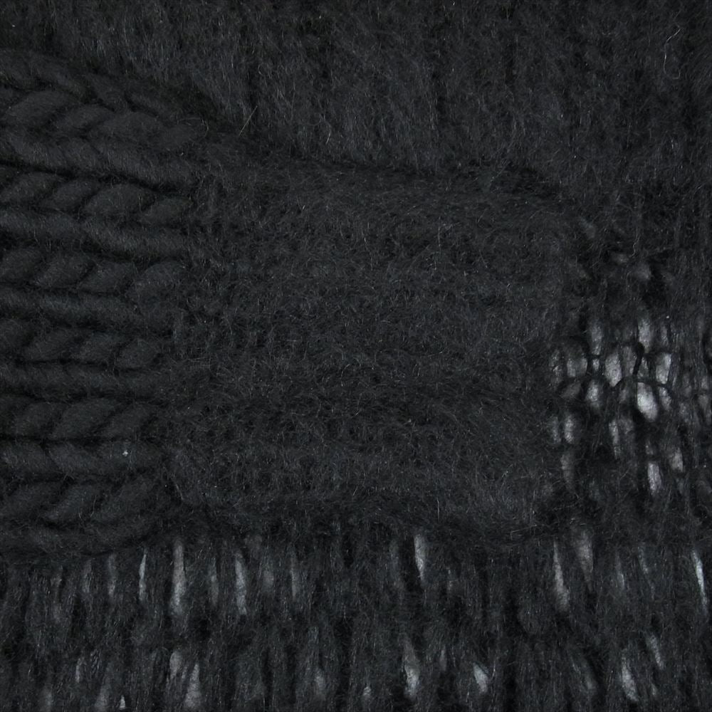 UNDERCOVER アンダーカバー UC2B1907 ウール モヘア モヘヤ 編地替 タートル テクスチャード セーター ニット ブラック系 1【中古】