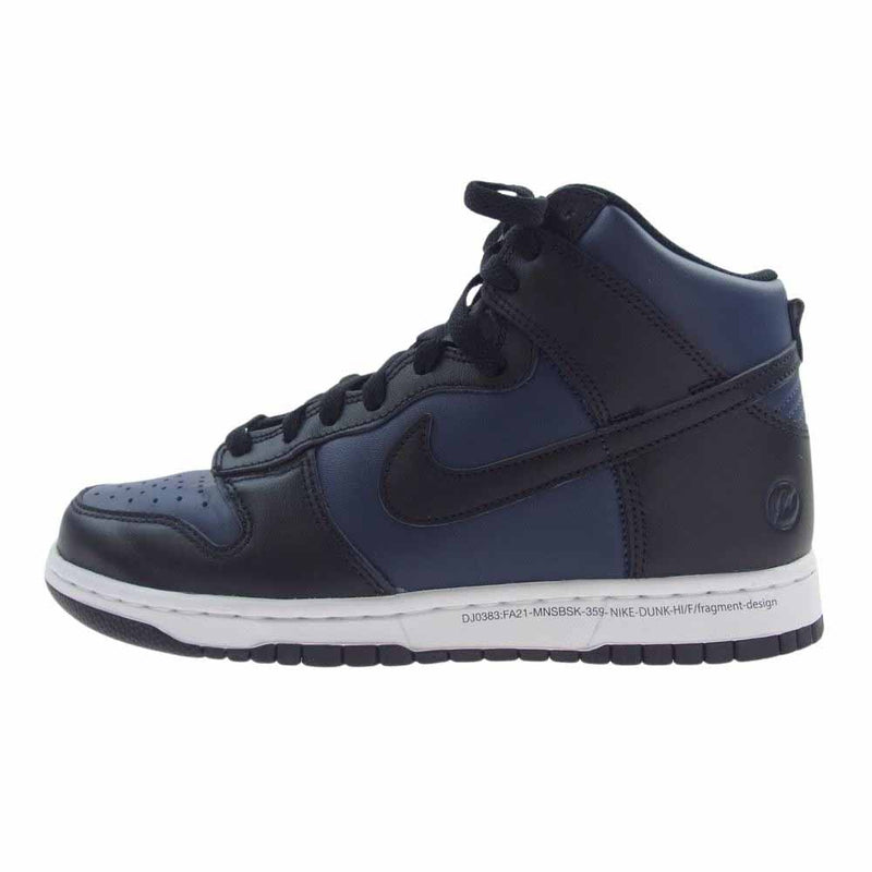 NIKE ナイキ DJ0383-400 × Fragment フラグメント Dunk High Tokyo ダンクハイ トーキョー スニーカー  ネイビー系【中古】