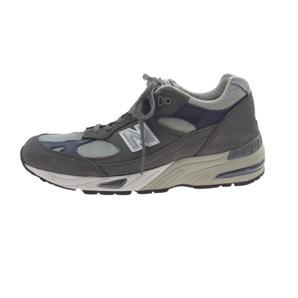 NEW BALANCE ニューバランス M991GNS 英国製 991 スエード ローカット スニーカー グレー系 27cm【中古】