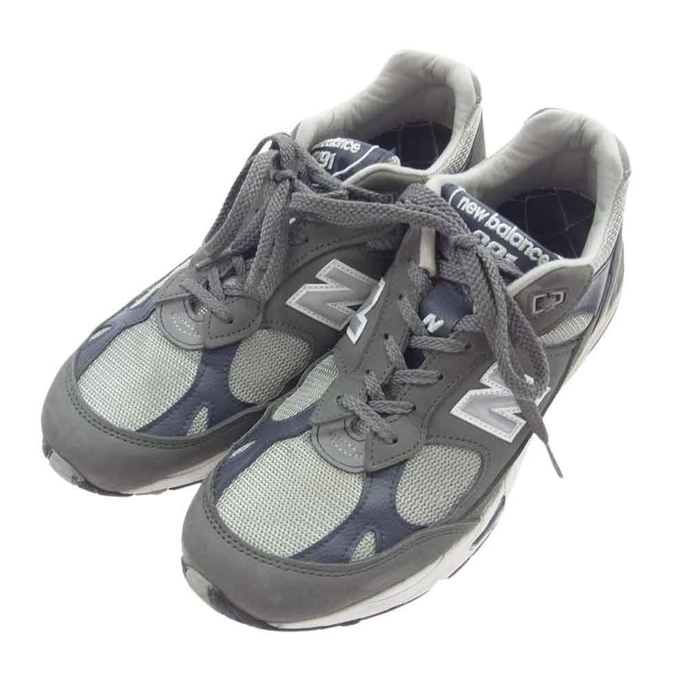 NEW BALANCE ニューバランス M991GNS 英国製 991 スエード ローカット スニーカー グレー系 27cm【中古】