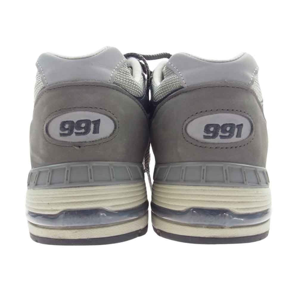 NEW BALANCE ニューバランス M991GNS 英国製 991 スエード ローカット スニーカー グレー系 27cm【中古】