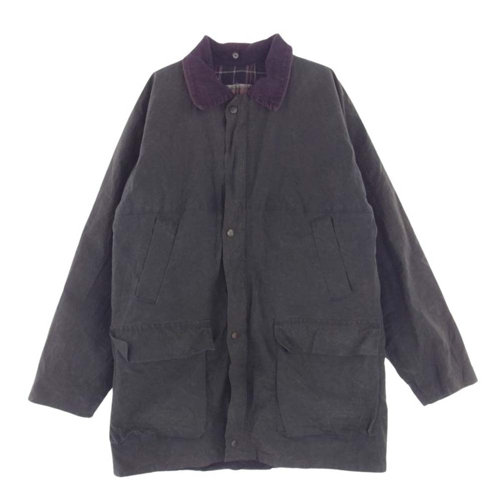 ワックスワークス 英国製 オイルド コットン ジャケット ダークグレー系 S【中古】