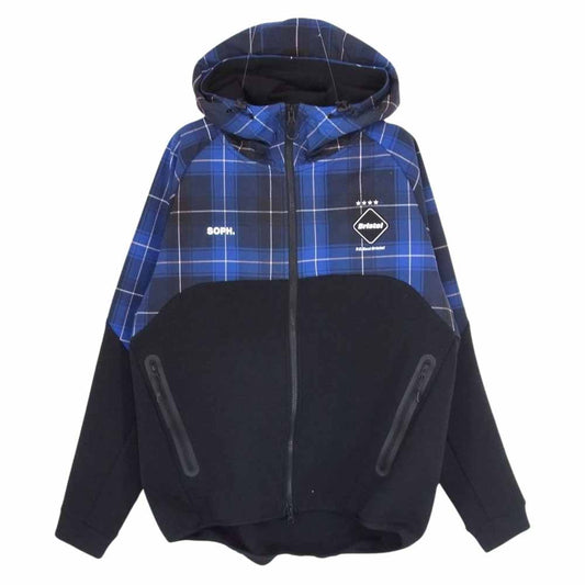 F.C.R.B. エフシーアールビー FCRB-230029 VENTILATION HOODIE ベンチレーション フーディー ジップ パーカー ブラック系 S【中古】