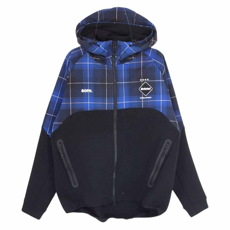 F.C.R.B. エフシーアールビー FCRB-230029 VENTILATION HOODIE  ベンチレーション フーディー ジップ パーカー ブラック系 S【中古】