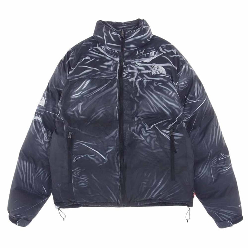 Supreme シュプリーム 23SS ND02300I  THE NORTH FACE ノースフェイス Trompe Loeil Printed Nuptse Jacket ヌプシ ダウン ジャケット ブラック系 M【中古】