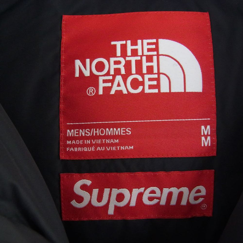 Supreme シュプリーム 23SS ND02300I  THE NORTH FACE ノースフェイス Trompe Loeil Printed Nuptse Jacket ヌプシ ダウン ジャケット ブラック系 M【中古】