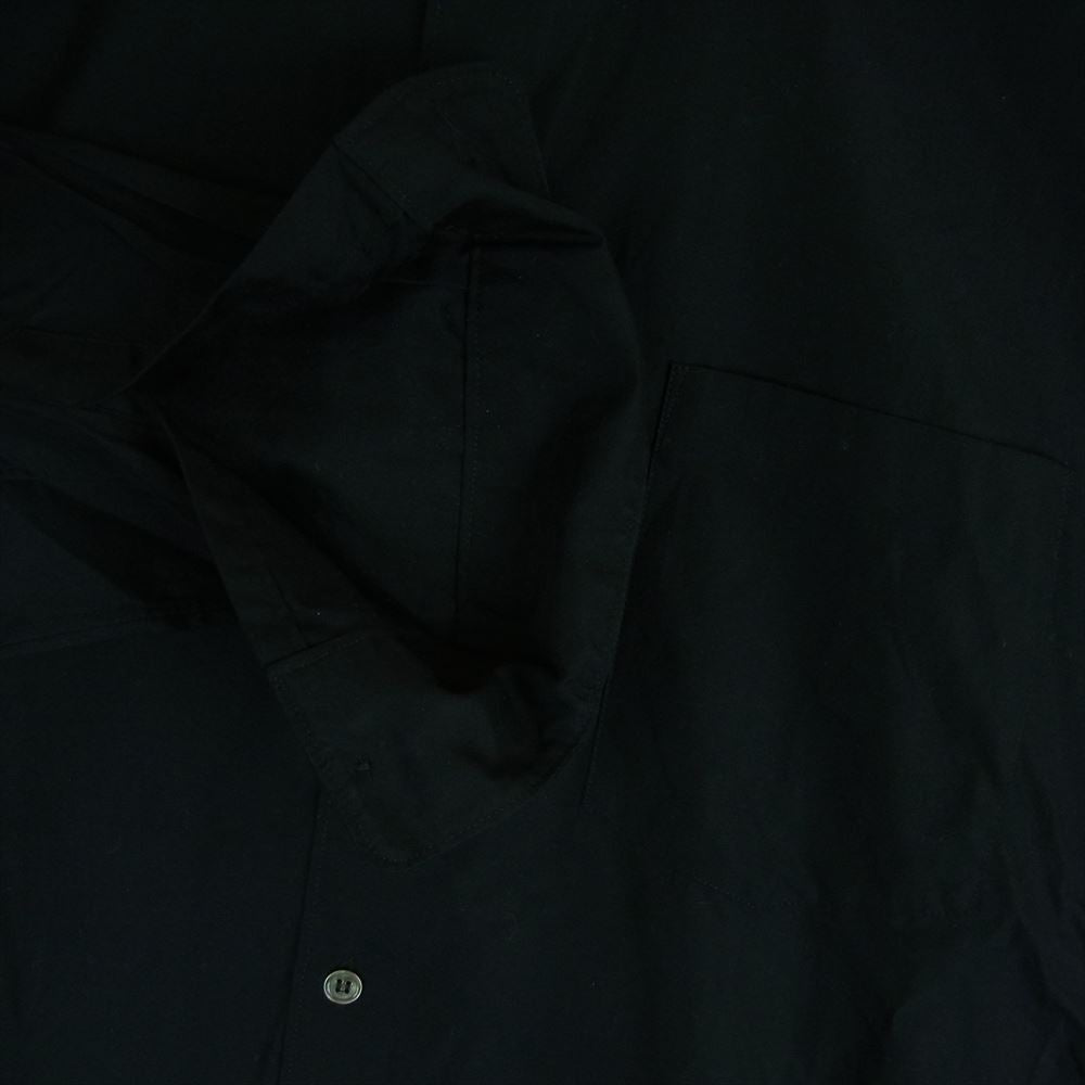 COMME des GARCONS HOMME PLUS コムデギャルソンオムプリュス AD2022 PZ-B003 BASIC SHIRT ベーシック ブロード 長袖 シャツ ブラック系 L【中古】