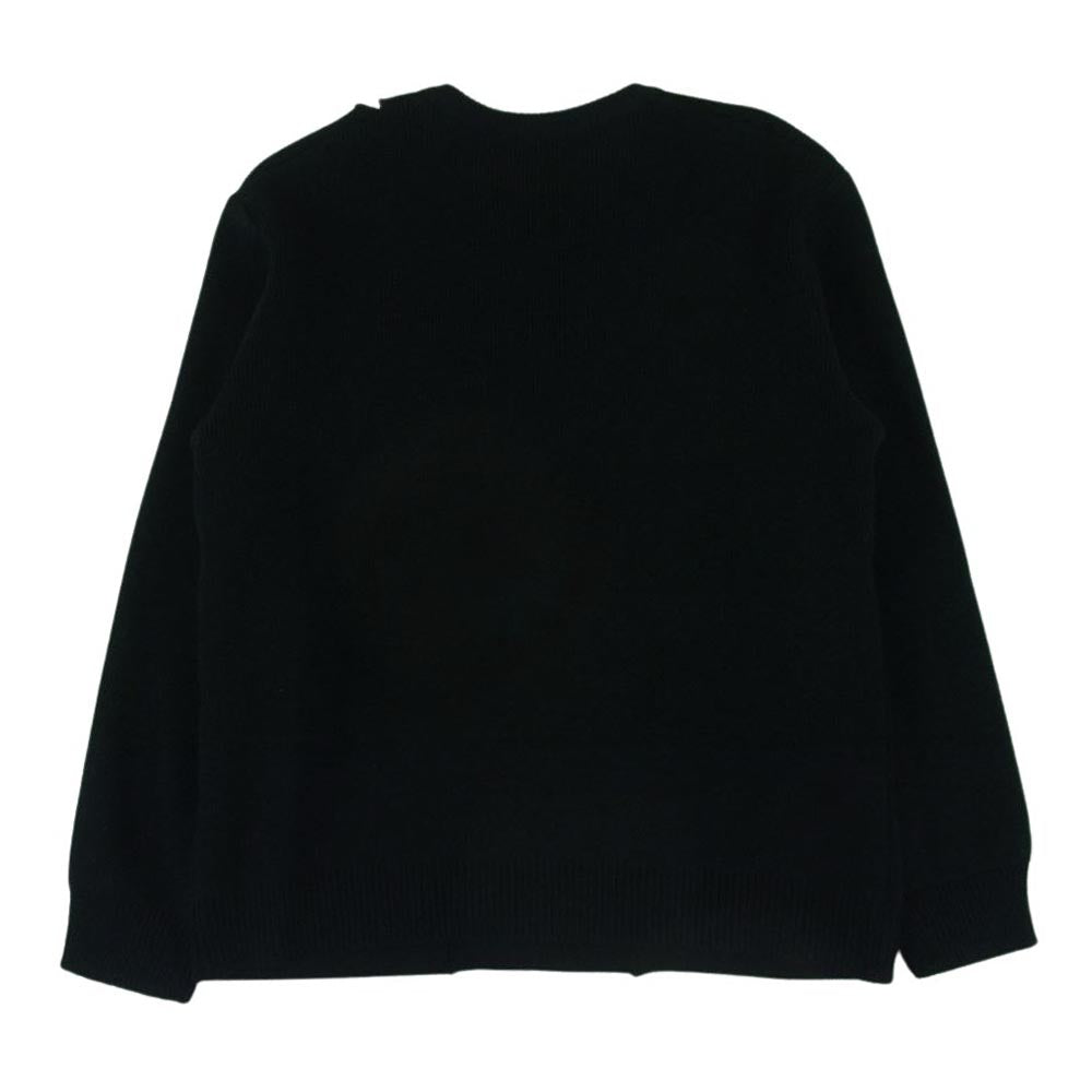 COMME des GARCONS コムデギャルソン W28510 SHIRT シャツ カットワーク パッチワーク ニット セーター ブラック系 L【中古】