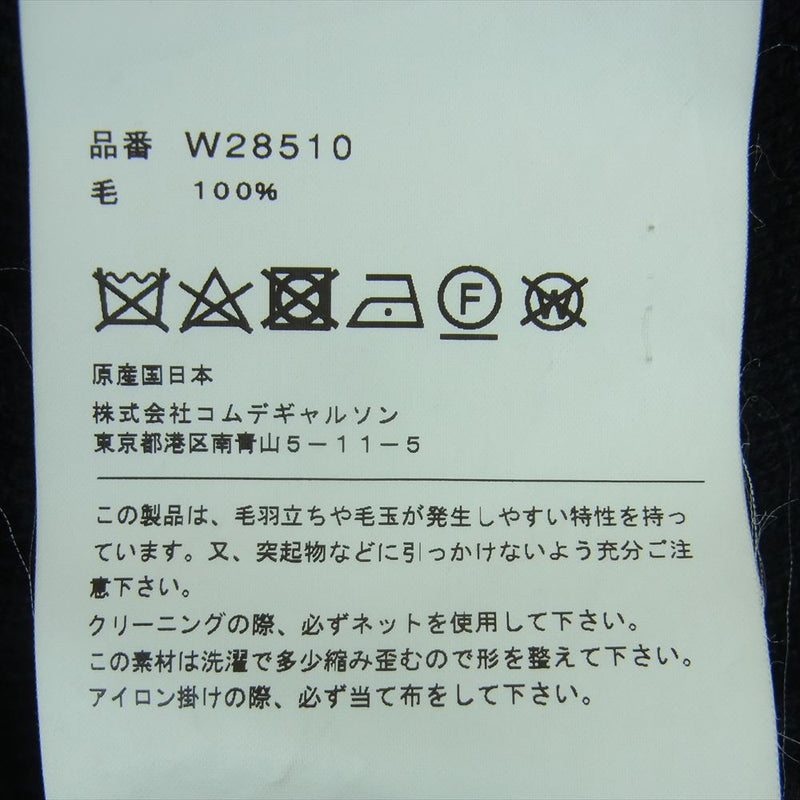 COMME des GARCONS コムデギャルソン W28510 SHIRT シャツ カットワーク パッチワーク ニット セーター ブラック系 L【中古】