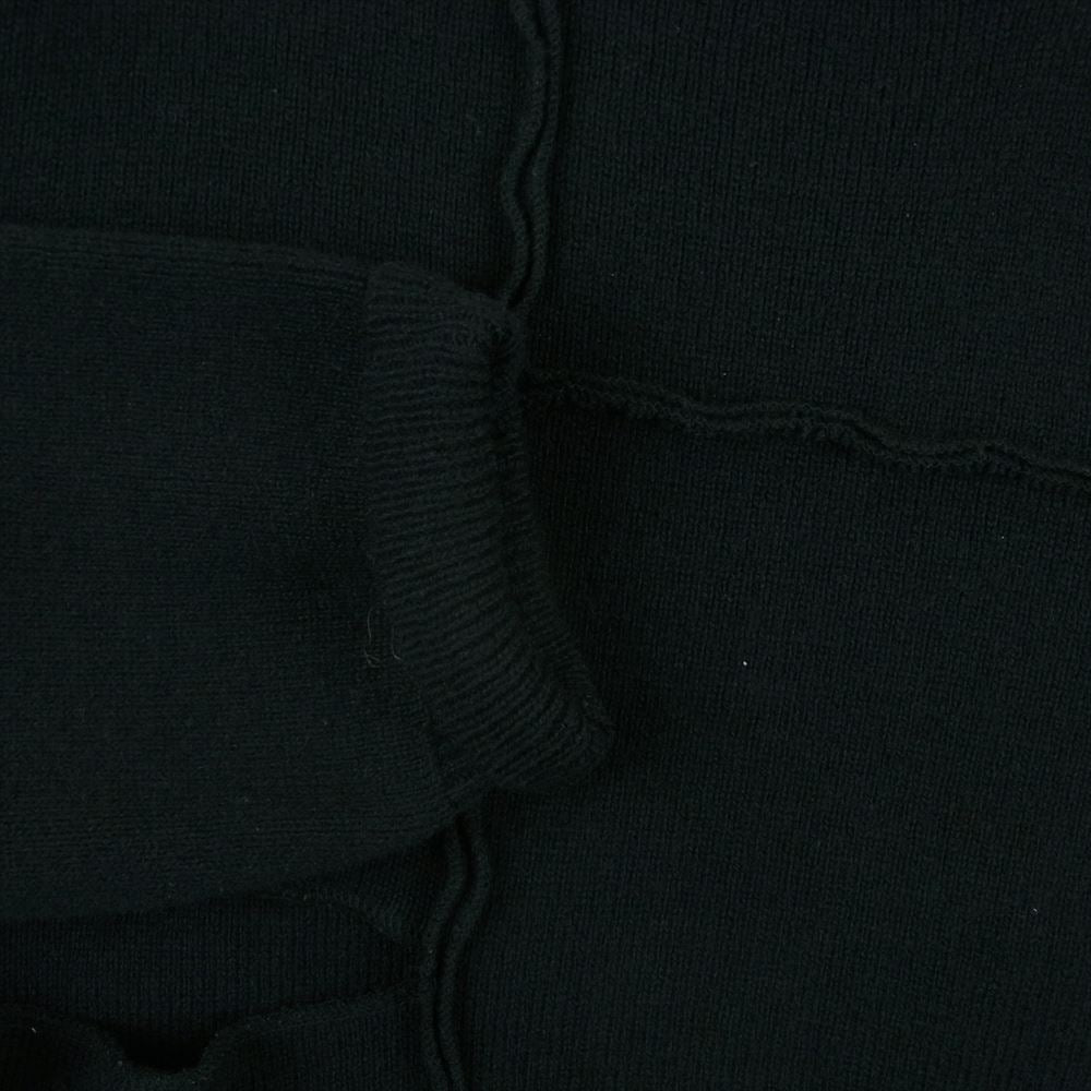 COMME des GARCONS コムデギャルソン W28510 SHIRT シャツ カットワーク パッチワーク ニット セーター ブラック系 L【中古】