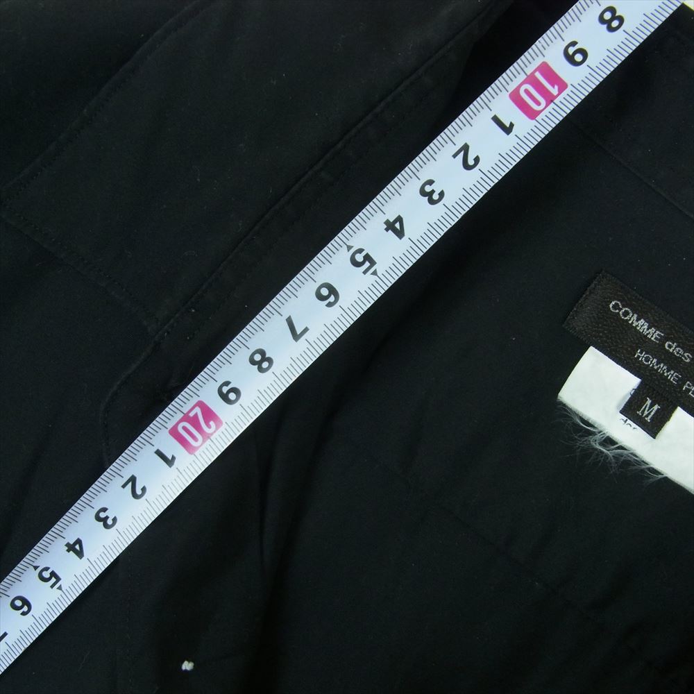 COMME des GARCONS HOMME PLUS コムデギャルソンオムプリュス PG-B026 メタル釦 ビッグメタルボタン 長袖 シャツ ブラック系 M【中古】