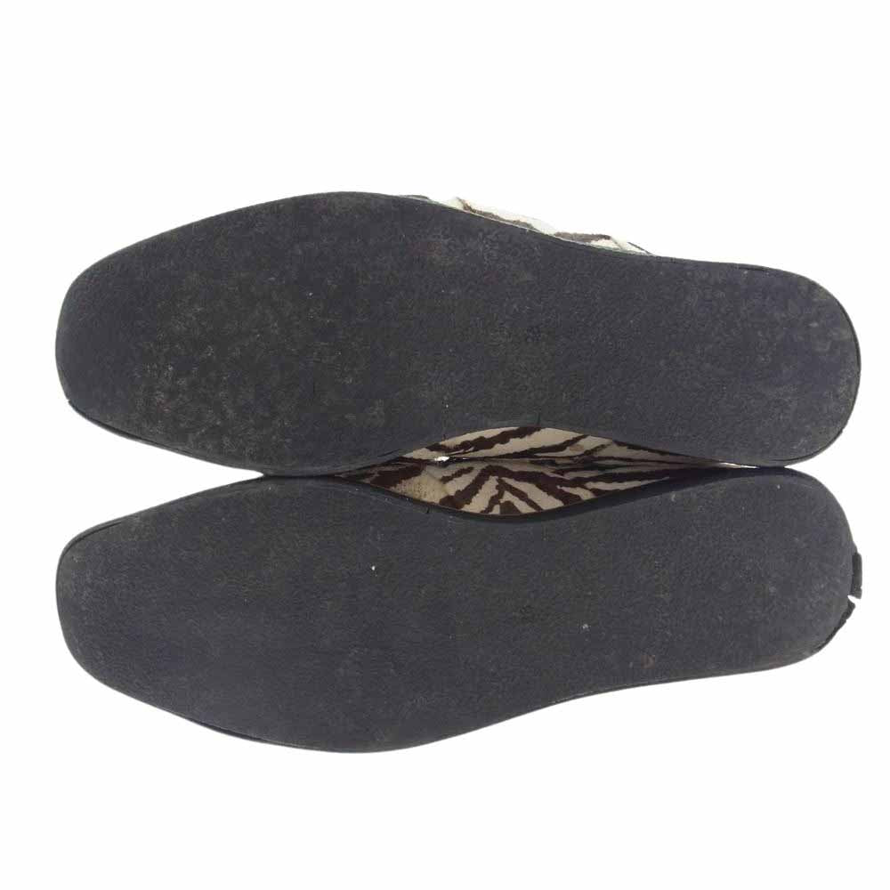 HYSTERIC GLAMOUR ヒステリックグラマー CREPE SOLES DERBY ゼブラ柄 ハラコレザー ラバーソール ダービーシューズ マルチカラー系 28cm【中古】