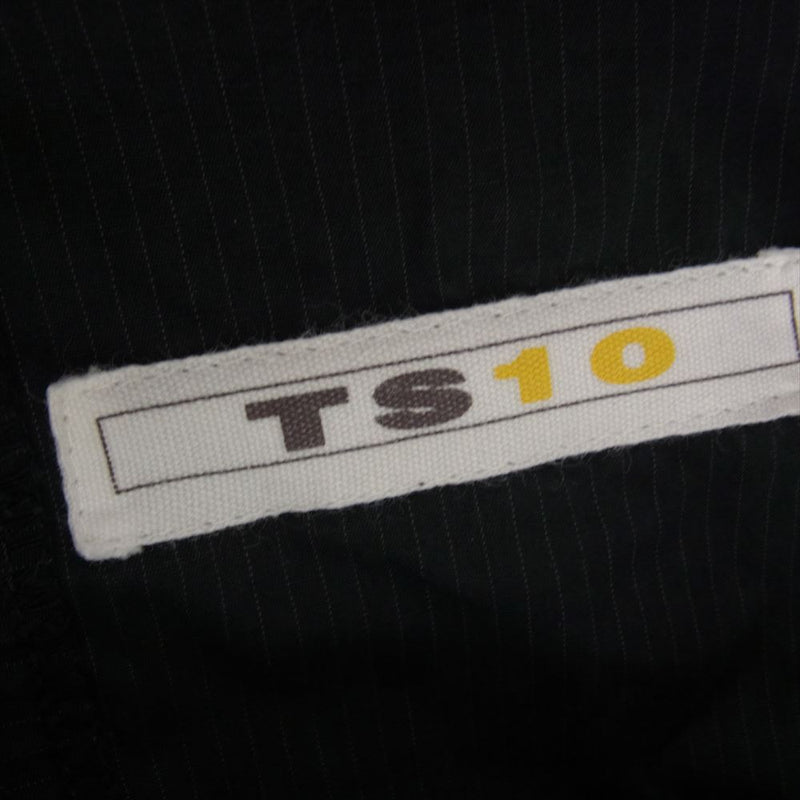 ティーエスエス ナットソーハードワークカンパニー TS10 ピンストライプ 半袖 オールインワン ツナギ ブラック系 M【中古】