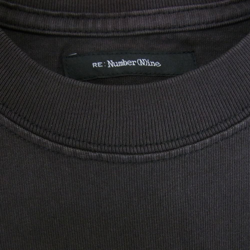 NUMBER(N)INE ナンバーナイン NMBsc537 RE: Number (N)ine リナンバーナイン EMBLEM CLASH PIGMENT BIO TEE エンブレム エンブレム クラッシュ加工 Tシャツ ブラック系 3【中古】
