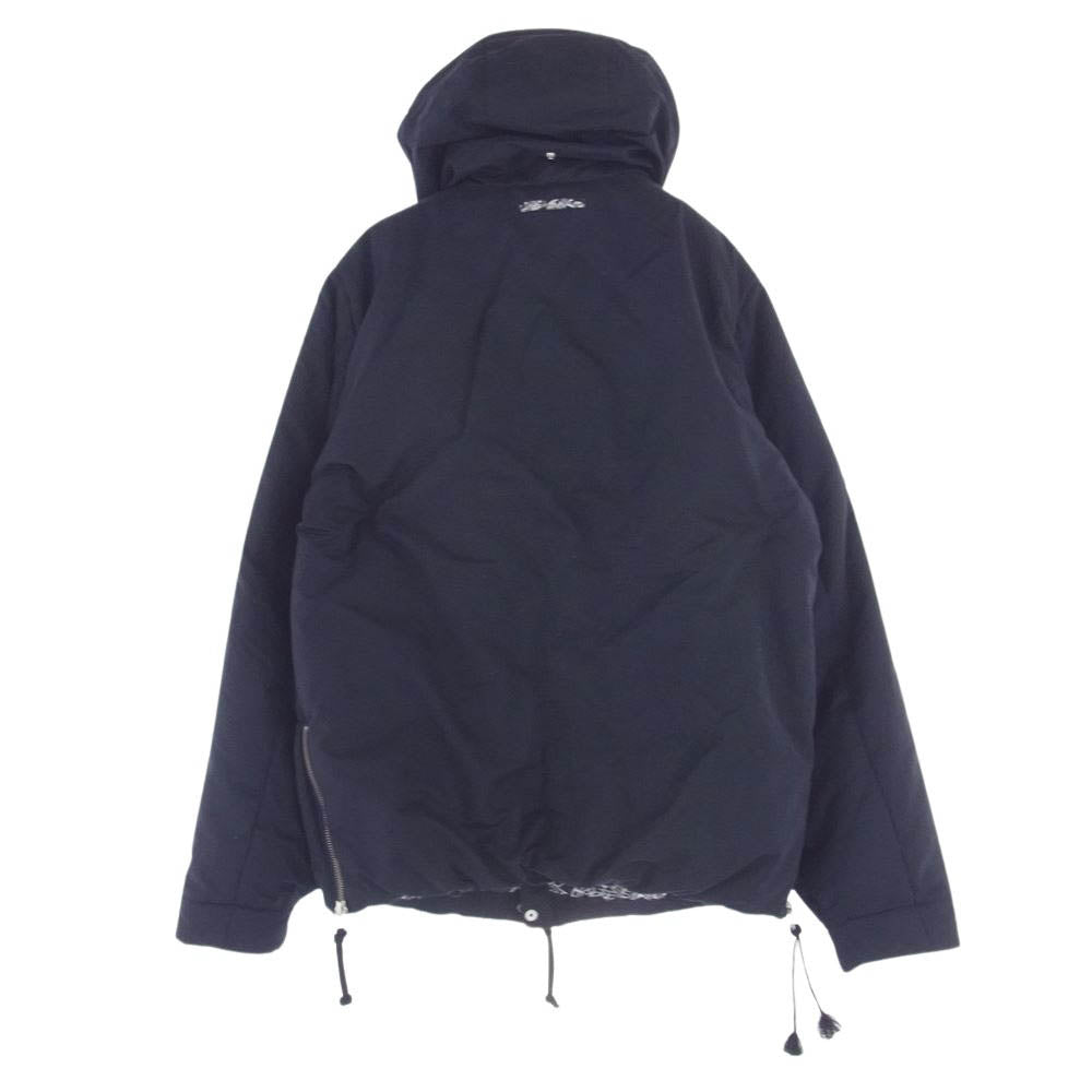 希少サイズ　美品✨ナンバーナイン　ボンバージャケット　L 音符　ダブルジップ 紺 NUMBER(N)INE ナンバーナイン INSULATION ZIPU UP BLOUSON EMBLEM 裏