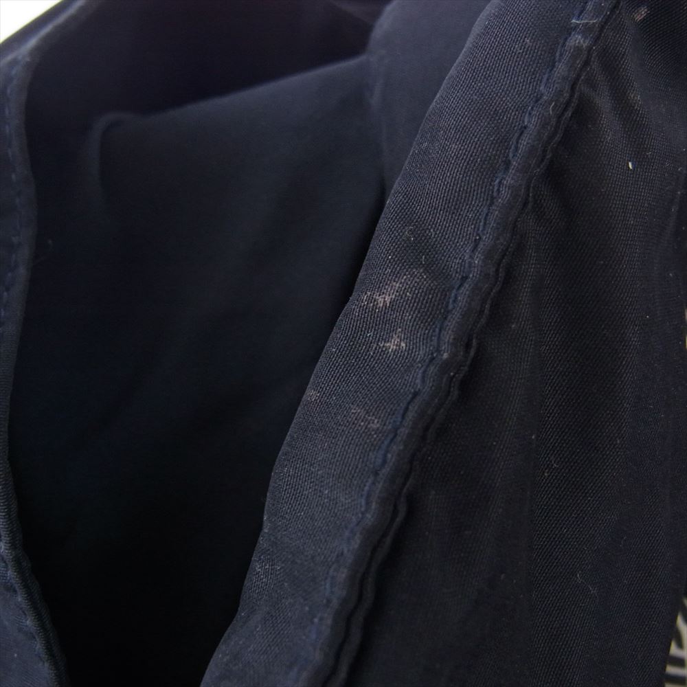 NUMBER(N)INE ナンバーナイン INSULATION ZIPU UP BLOUSON EMBLEM 裏地音符総柄 インサレーション 中綿 エンブレム ブルゾン ジャケット ネイビー系 3【中古】
