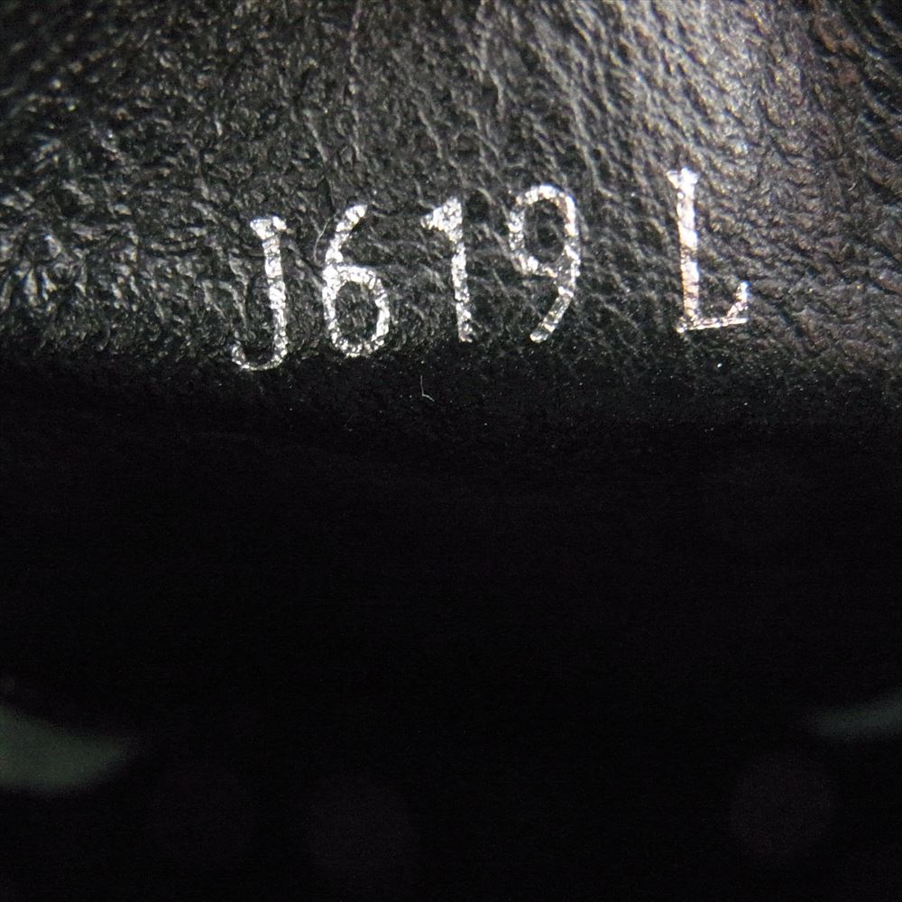 UNDERCOVER アンダーカバー 22SS J619L HAZE期 アーカイブ ハート サンダー型抜き クレープソール シューレースレス スリッポン レザーシューズ グリーン系 L【中古】