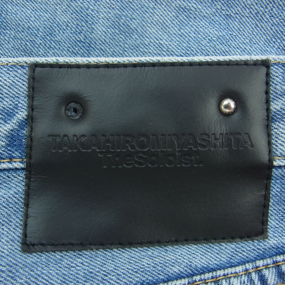 TAKAHIRO MIYASHITA The SoloIst. タカヒロミヤシタザソロイスト 20AW smd.0001AW20 MINEDENIM マインデニム grunge jean グランジ クラッシュ加工 ダメージ ジーンズ デニムパンツ インディゴブルー系 34【中古】