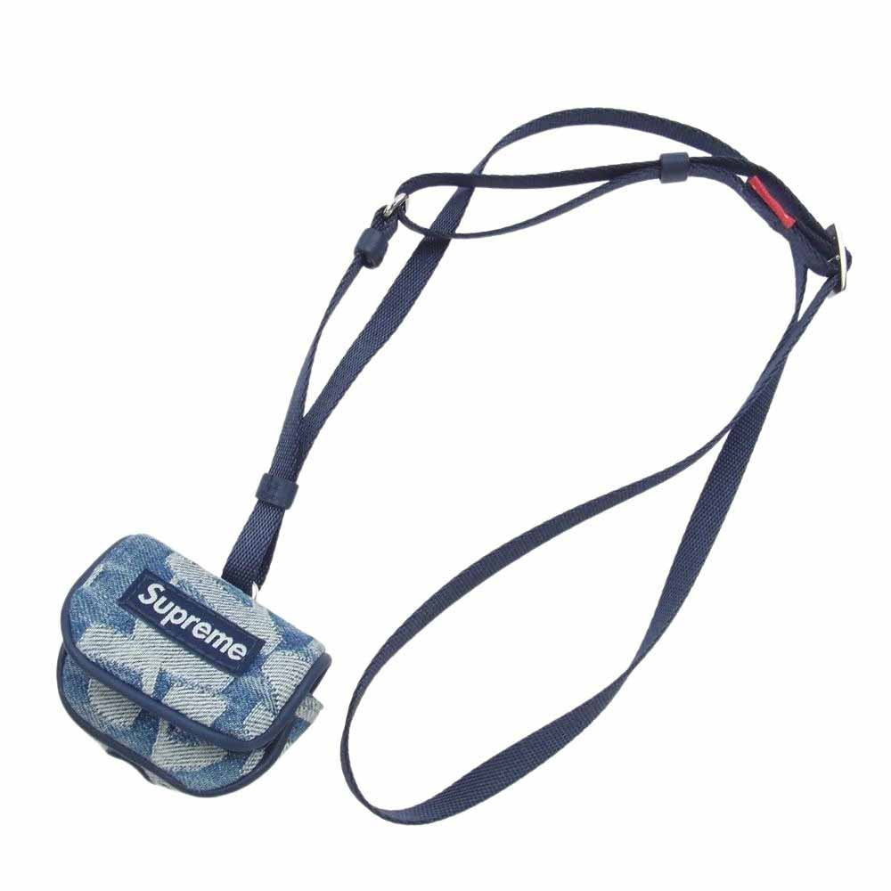 Supreme シュプリーム 22SS Fat Tip Jacquard Denim Airpod Case ファット ティップ ジャカード デニム エアーポッズ ケース インディゴブルー系【中古】