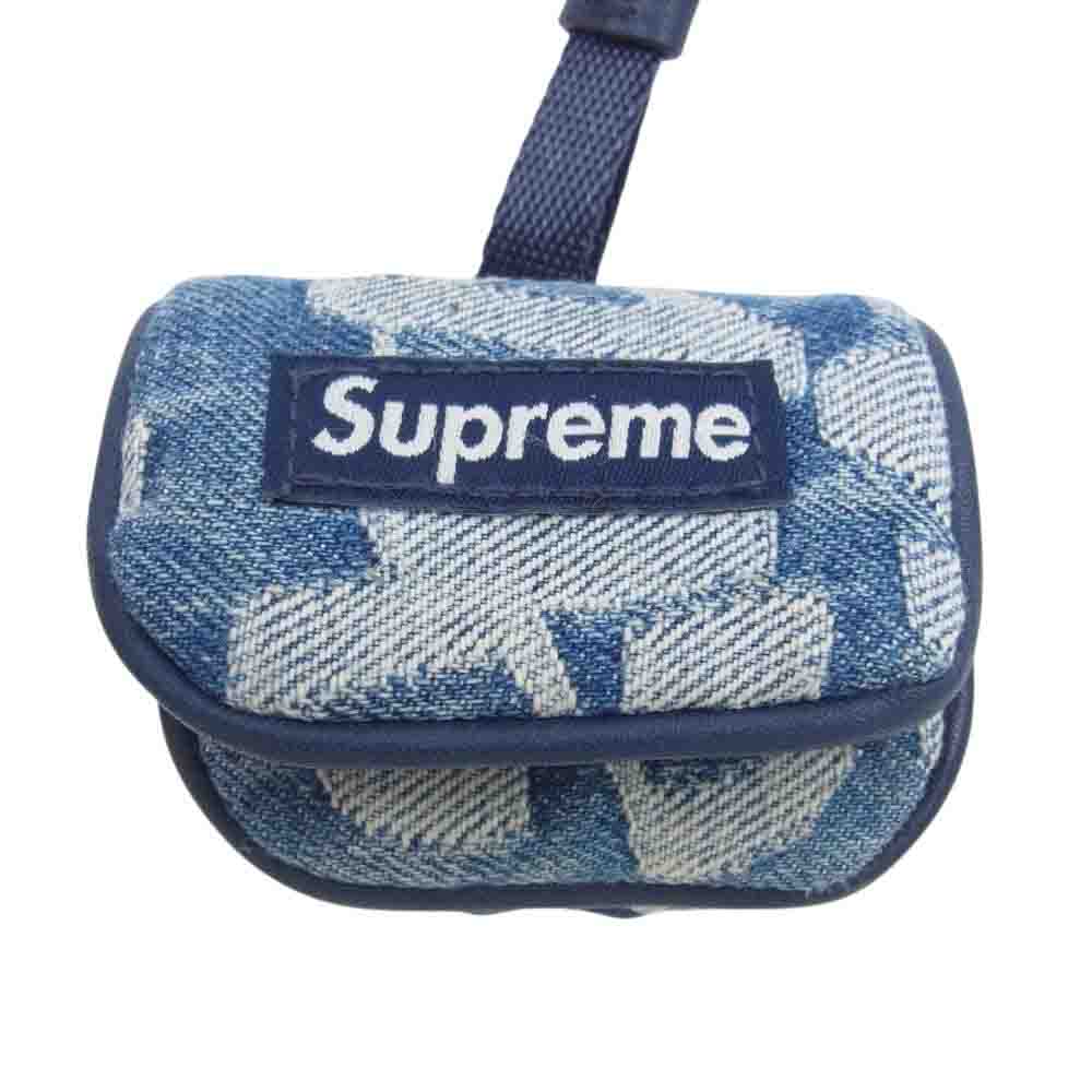 Supreme シュプリーム 22SS Fat Tip Jacquard Denim Airpod Case ファット ティップ ジャカード デニム エアーポッズ ケース インディゴブルー系【中古】