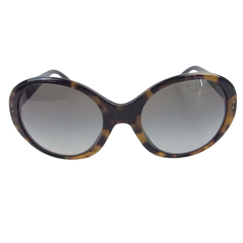 RALPH LAUREN ラルフローレン 8084-A イタリア製 サングラス  ブラック系 ライトブラウン系 ブラウン系 55□21【中古】