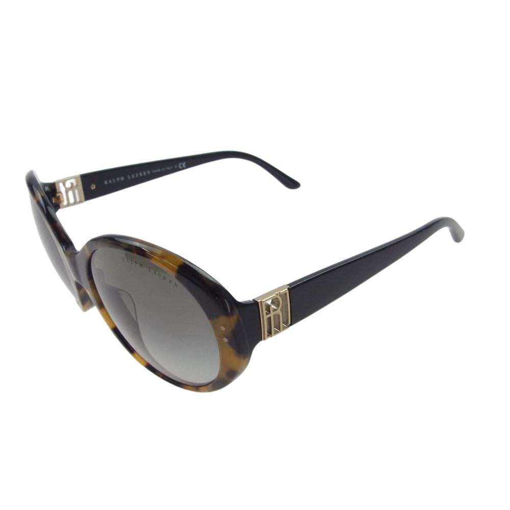 RALPH LAUREN ラルフローレン 8084-A イタリア製 サングラス  ブラック系 ライトブラウン系 ブラウン系 55□21【中古】