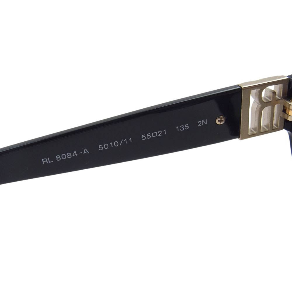 RALPH LAUREN ラルフローレン 8084-A イタリア製 サングラス  ブラック系 ライトブラウン系 ブラウン系 55□21【中古】