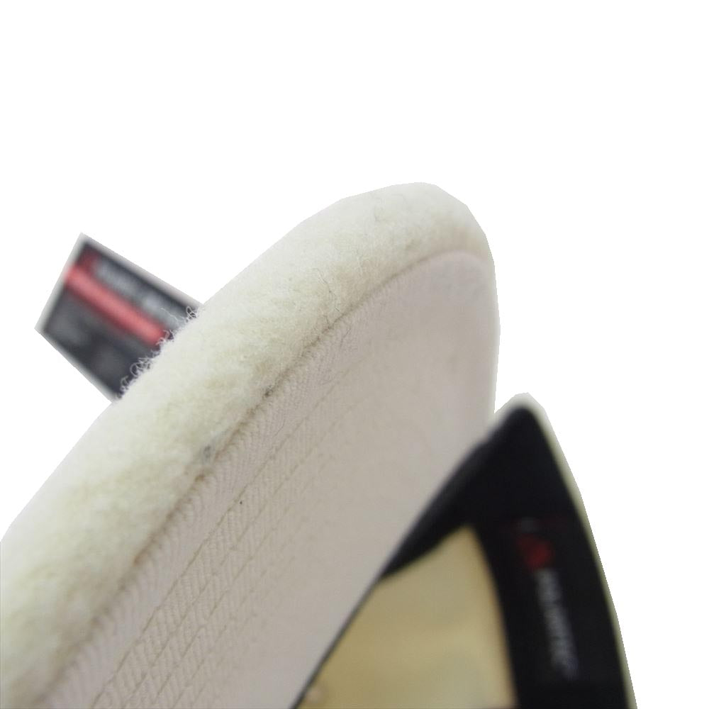 Supreme シュプリーム 23AW polartec small box 6-panel ポーラテック スモール ボックス ロゴ キャップ オフホワイト系【極上美品】【中古】