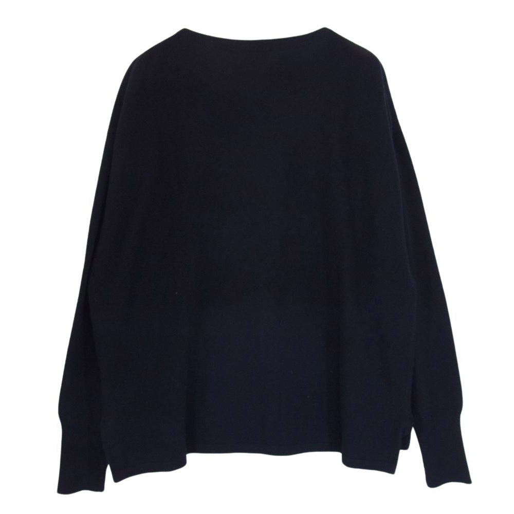 COMOLI コモリ 21AW U03-06005 CASHMERE カシミヤ100% ニット ネイビー系 サイズ表記無【中古】