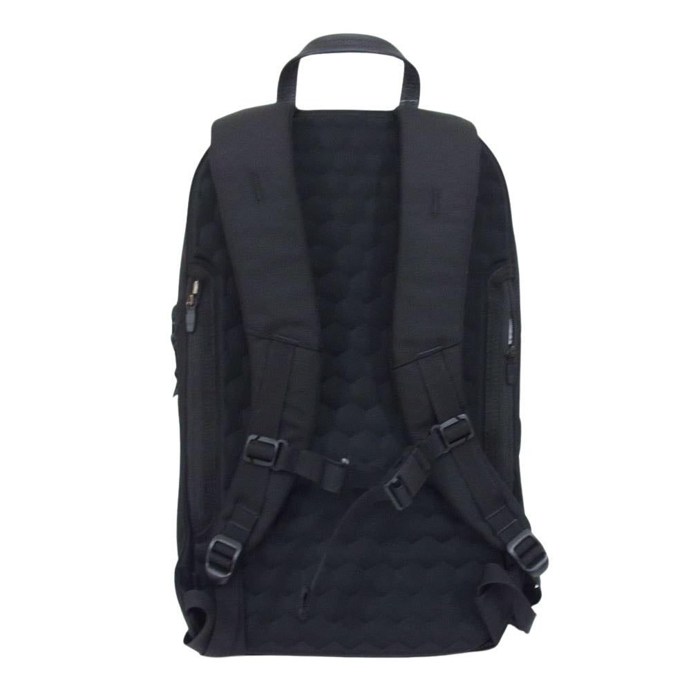 ウェクスレイ  SHELDRAKE BACKPACK シェルドレイク レザー コンビネーション バックパック リュック ブラック系【中古】