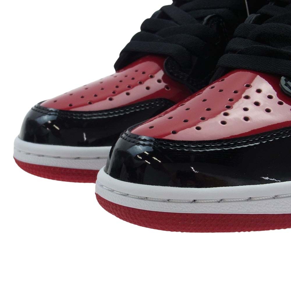 NIKE ナイキ 555088-063 Air Jordan 1 High OG Patent Bred エアジョーダン1 ハイ OG パテント ブレッド スニーカー ブラック系 レッド系 27.5cm【極上美品】【中古】