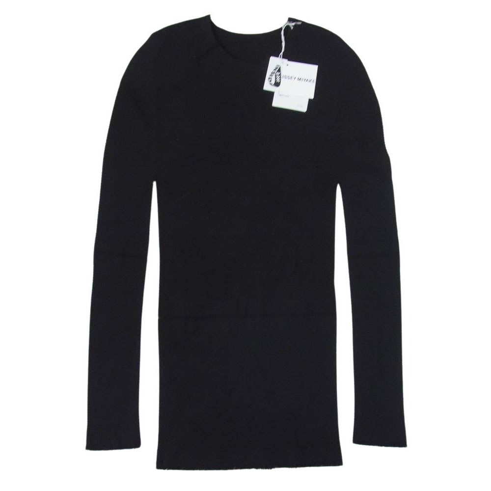 ISSEY MIYAKE イッセイミヤケ 24SS IM41-KK882-45 SKIN AP スキン ストレッチメッシュ カットソー ブラック系 2【新古品】【未使用】【中古】
