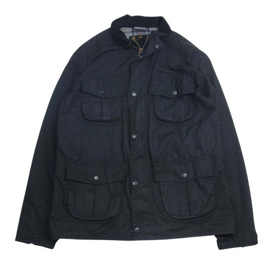 Barbour バブアー A419 NEW UTILITY 3ワラント オイルド 4ポケット ジャケット ブラック系 L【中古】