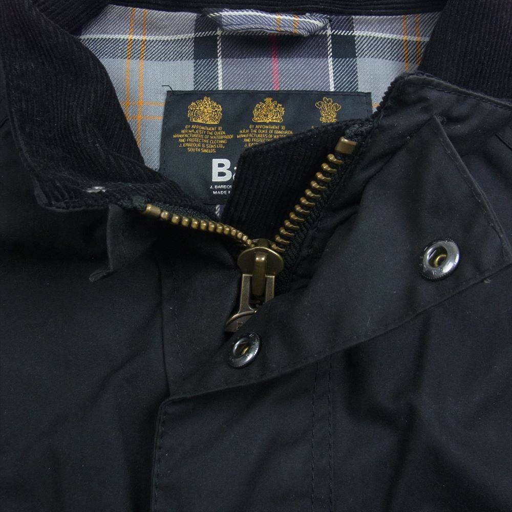 Barbour バブアー A419 NEW UTILITY 3ワラント オイルド 4ポケット ジャケット ブラック系 L【中古】