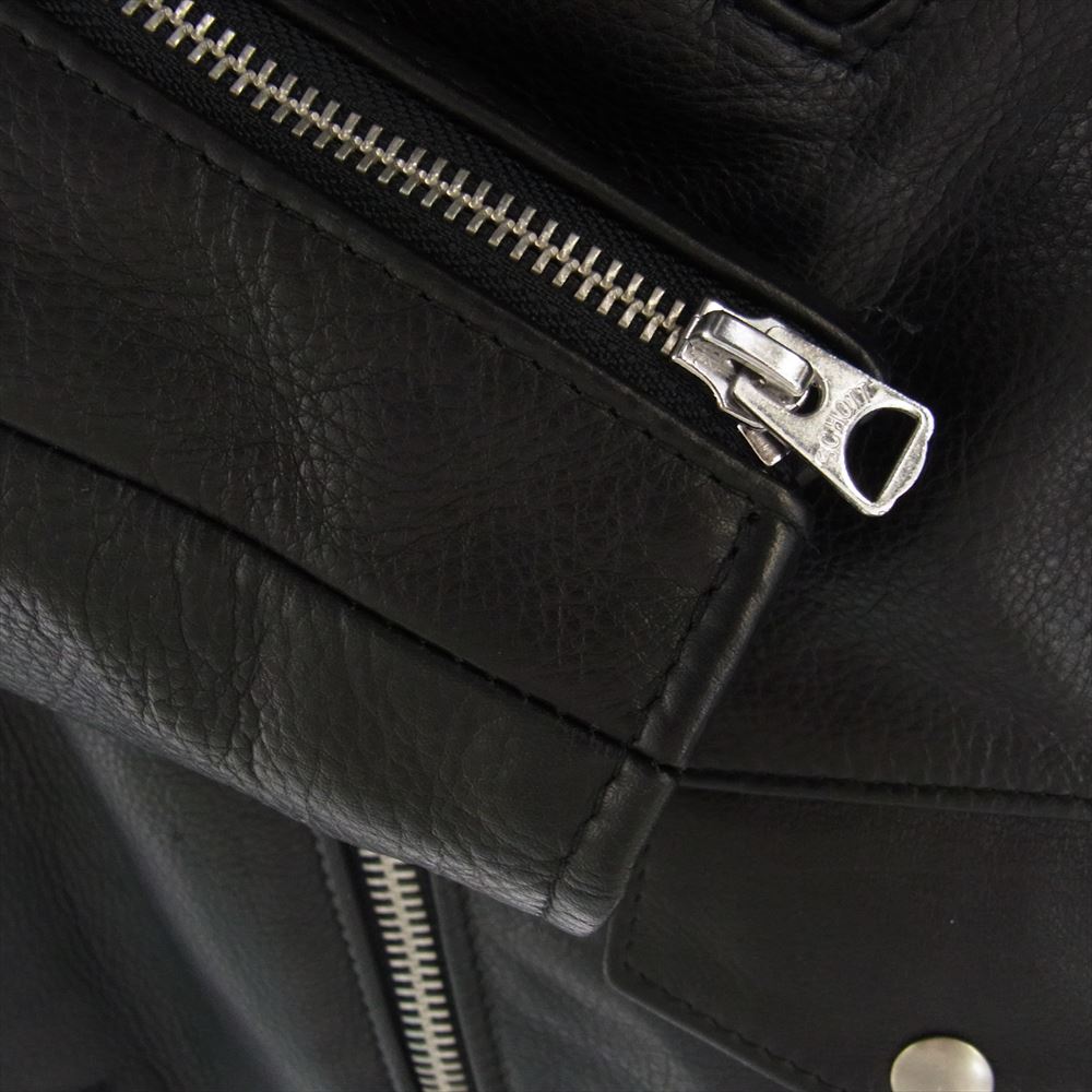 schott ショット 503HDT 訳有 HOODED ONESTAR 牛革 カウハイド フード ワンスター レザー ライダース ジャケット ブラック系 38【中古】
