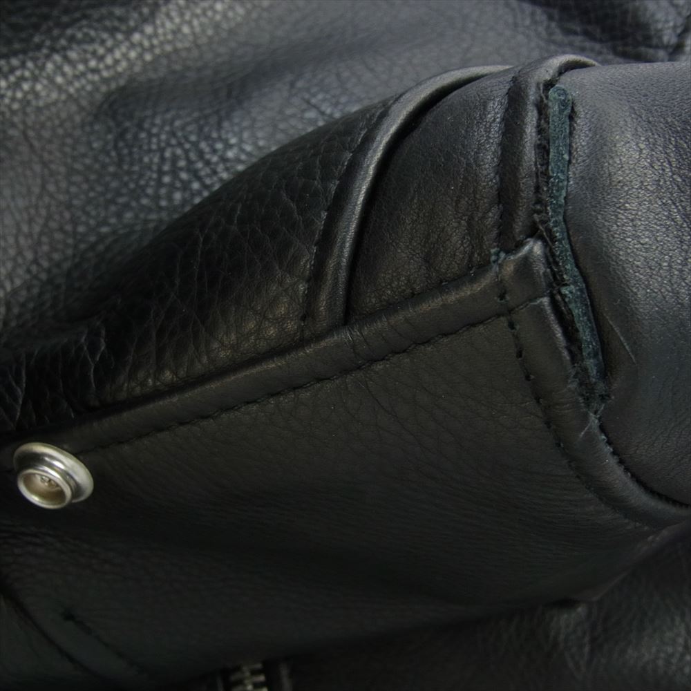 schott ショット 503HDT 訳有 HOODED ONESTAR 牛革 カウハイド フード ワンスター レザー ライダース ジャケット ブラック系 38【中古】