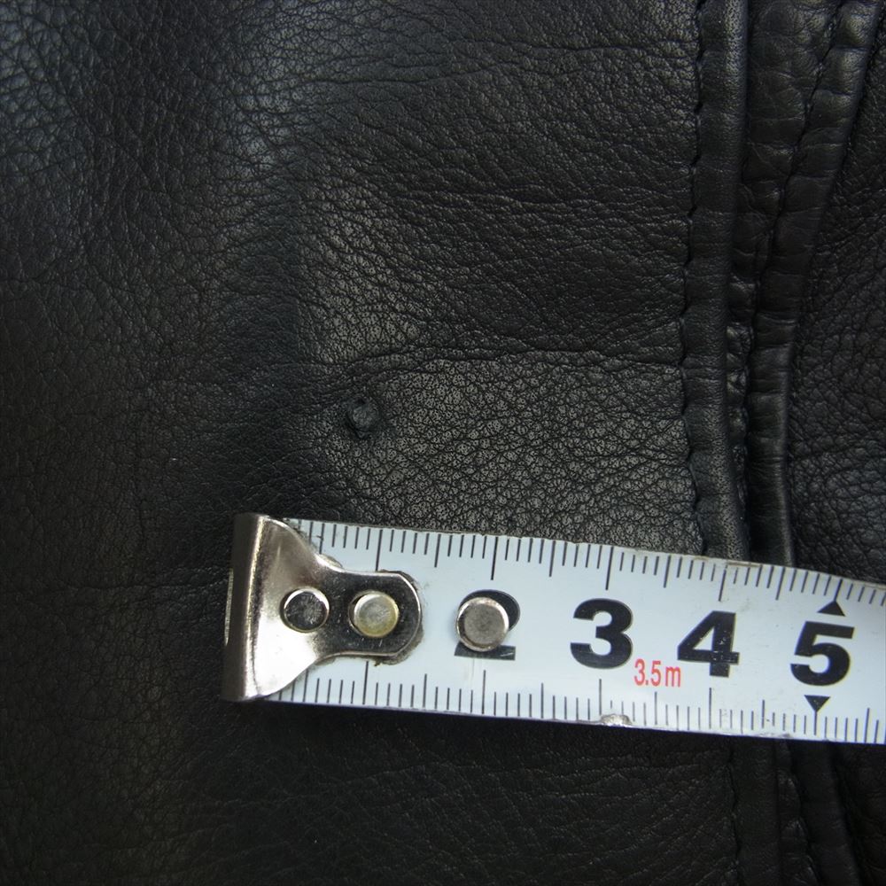 schott ショット 503HDT 訳有 HOODED ONESTAR 牛革 カウハイド フード ワンスター レザー ライダース ジャケット ブラック系 38【中古】