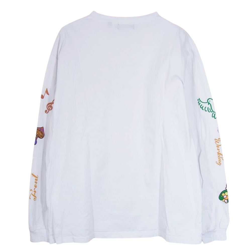 エクストララージ 101223011029 Random Things L/S Tee ランダムシングス ロングスリーブ 長袖 Tシャツ ロンT ホワイト系 L【中古】