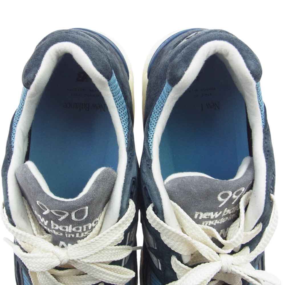 NEW BALANCE ニューバランス M990TB2 ローカット スニーカー シューズ ネイビー系 27.5cm【中古】