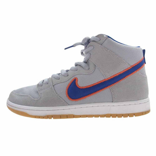 NIKE ナイキ DH7155-001 SB Dunk High Rush Blue and Team Orange/New York Mets ダンク ハイ スニーカー グレー系 ブルー系 28cm【中古】