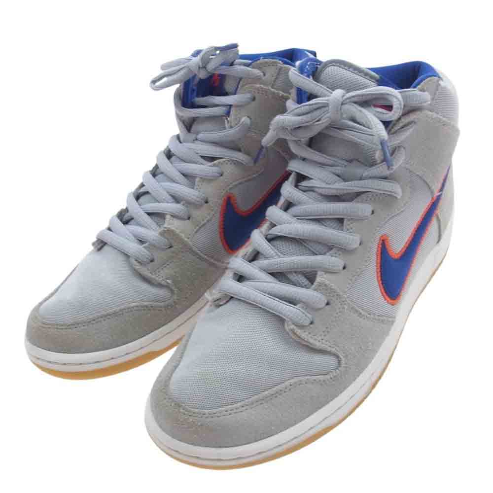 NIKE ナイキ DH7155-001 SB Dunk High Rush Blue and Team Orange/New York Mets ダンク ハイ スニーカー グレー系 ブルー系 28cm【中古】