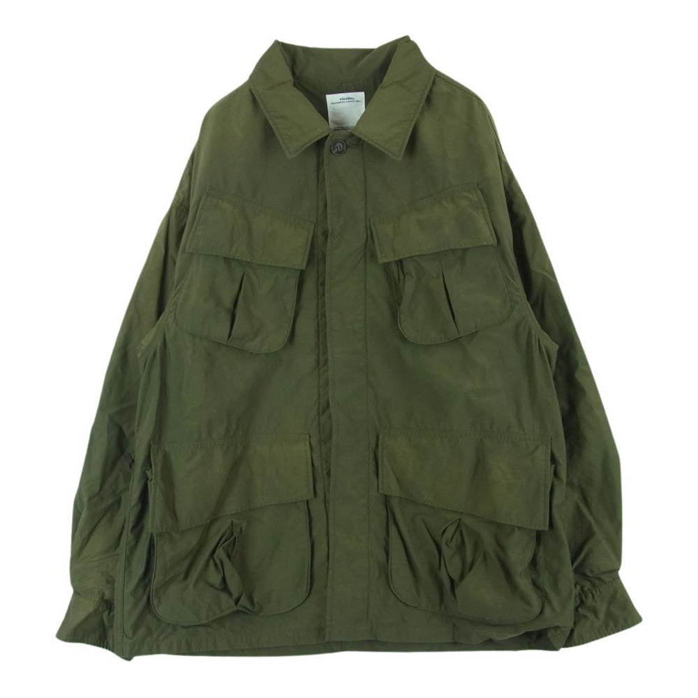VISVIM ビズビム 23SS 0123105013027 TROPICAL COMBAT JKT ミリタリー コットン ナイロン コンバット ジャケット カーキ系 2【中古】