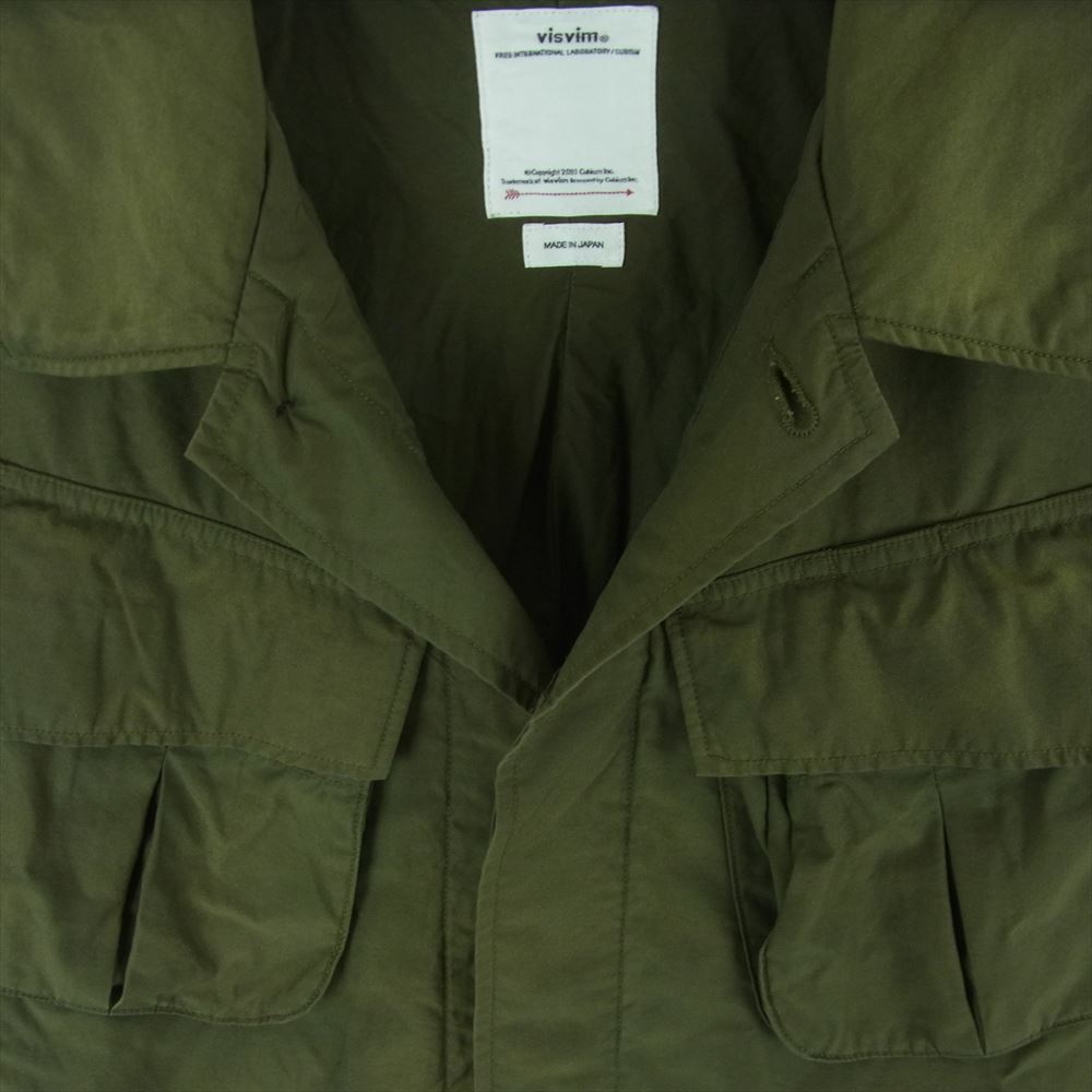 VISVIM ビズビム 23SS 0123105013027 TROPICAL COMBAT JKT ミリタリー コットン ナイロン コンバット ジャケット カーキ系 2【中古】