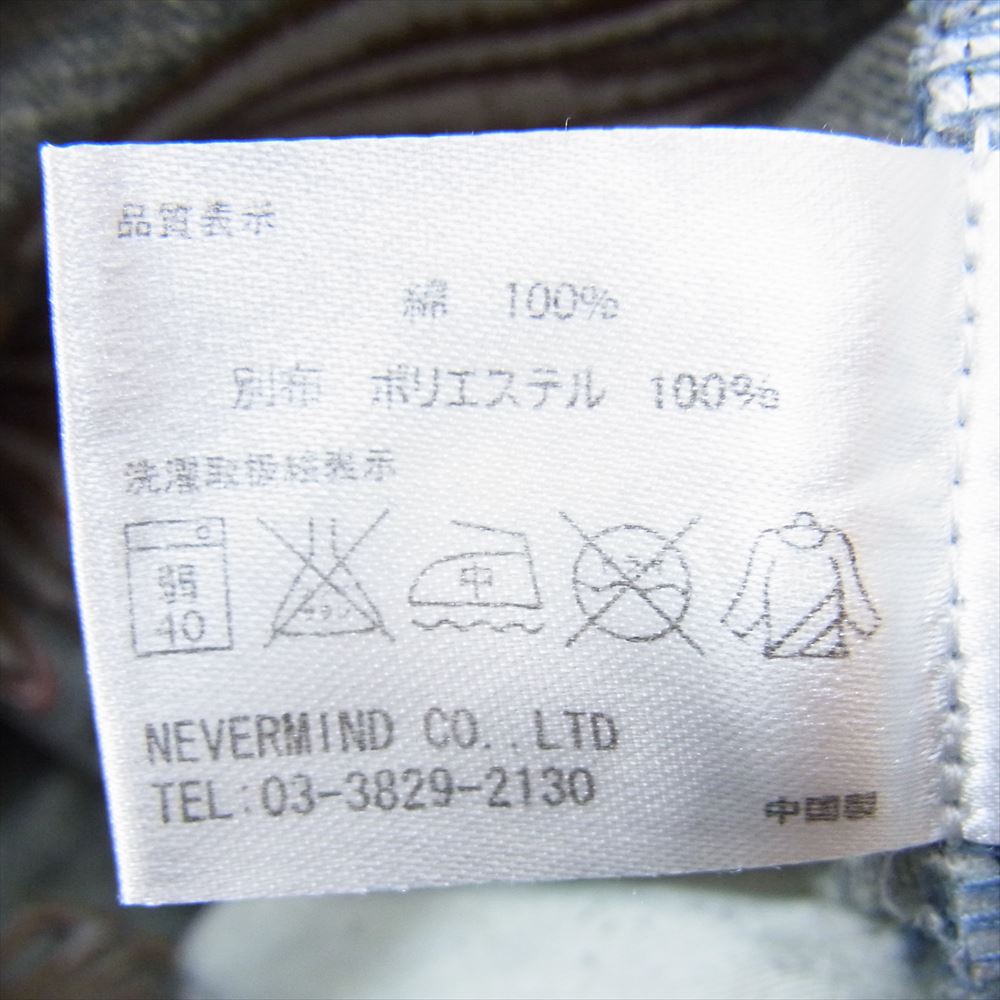 INDIAN MOTOCYCLE インディアン モトサイクル インディアン 刺繍 スエード 切替 デニム パンツ インディゴブルー系 32【中古】