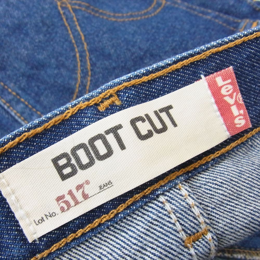 Levi's リーバイス 00s メキシコ製 517 BOOT CUT ブーツカット デニム パンツ インディゴブルー系 32【中古】